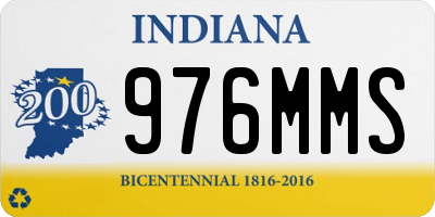 IN license plate 976MMS