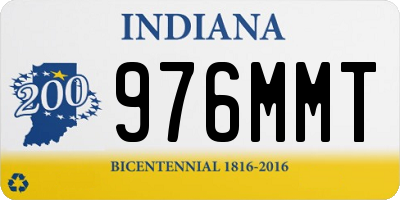 IN license plate 976MMT