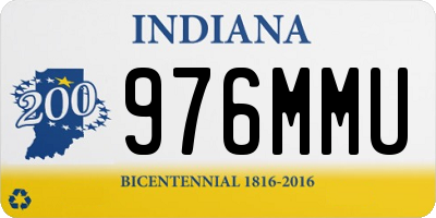 IN license plate 976MMU