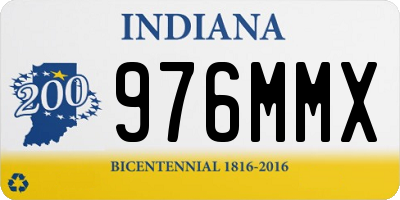 IN license plate 976MMX