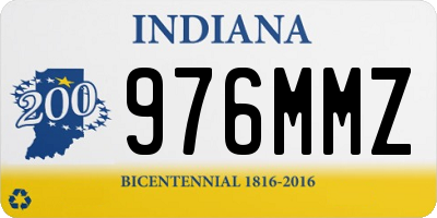 IN license plate 976MMZ