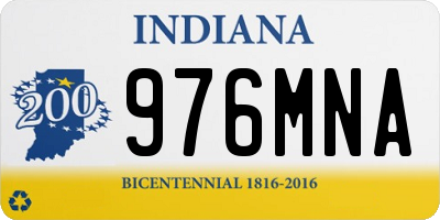IN license plate 976MNA