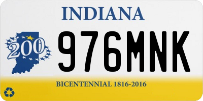 IN license plate 976MNK