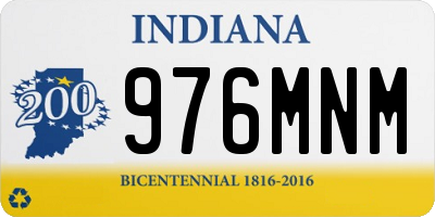 IN license plate 976MNM