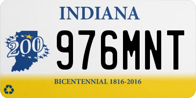 IN license plate 976MNT