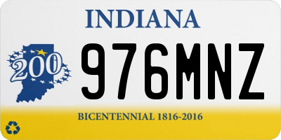 IN license plate 976MNZ