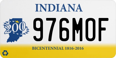 IN license plate 976MOF
