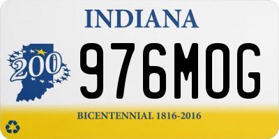 IN license plate 976MOG