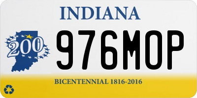 IN license plate 976MOP