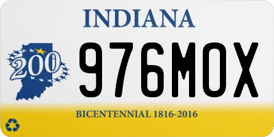 IN license plate 976MOX
