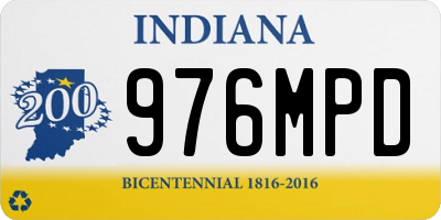 IN license plate 976MPD