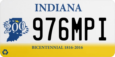 IN license plate 976MPI
