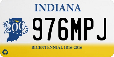 IN license plate 976MPJ