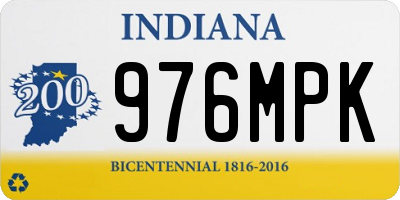 IN license plate 976MPK