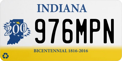 IN license plate 976MPN