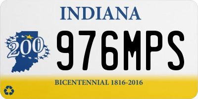 IN license plate 976MPS