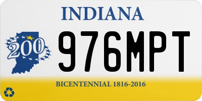 IN license plate 976MPT