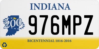 IN license plate 976MPZ