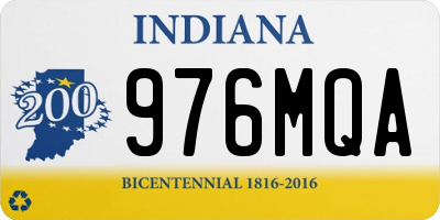 IN license plate 976MQA