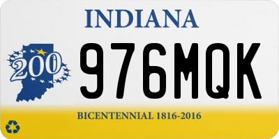 IN license plate 976MQK