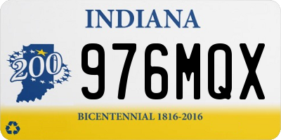 IN license plate 976MQX