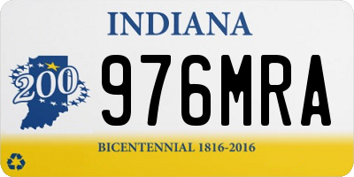 IN license plate 976MRA