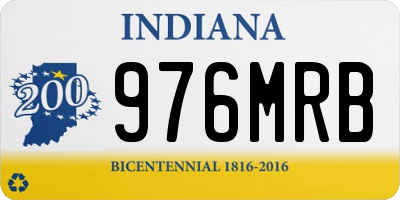 IN license plate 976MRB