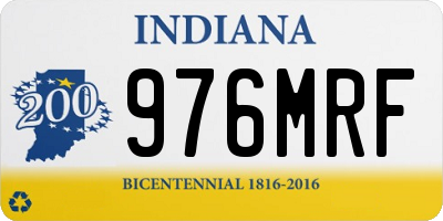 IN license plate 976MRF