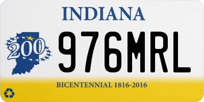 IN license plate 976MRL