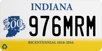 IN license plate 976MRM