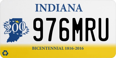 IN license plate 976MRU