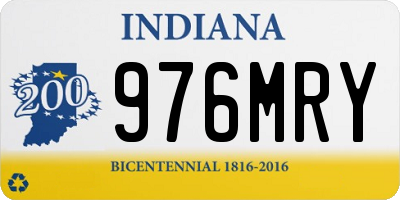 IN license plate 976MRY