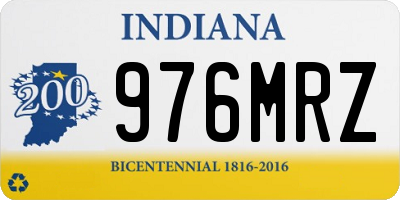 IN license plate 976MRZ