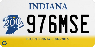 IN license plate 976MSE