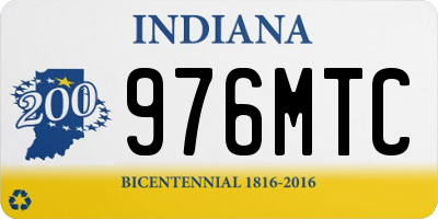 IN license plate 976MTC