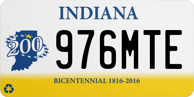 IN license plate 976MTE