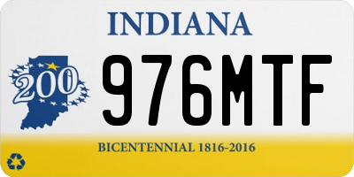 IN license plate 976MTF
