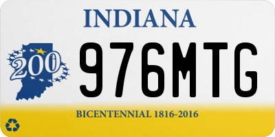 IN license plate 976MTG