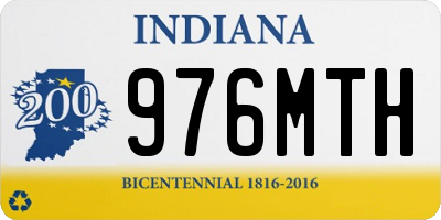 IN license plate 976MTH