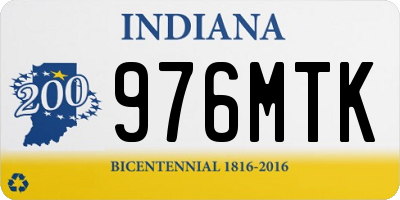 IN license plate 976MTK