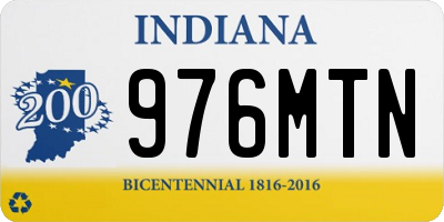 IN license plate 976MTN