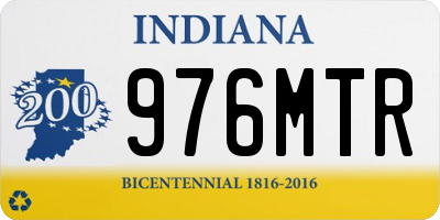 IN license plate 976MTR