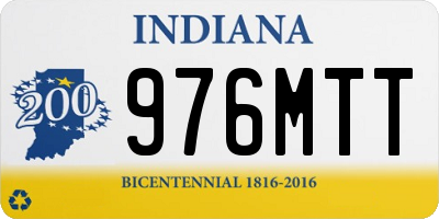 IN license plate 976MTT