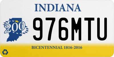 IN license plate 976MTU