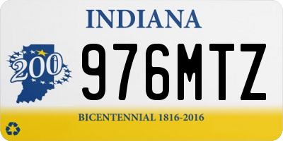 IN license plate 976MTZ