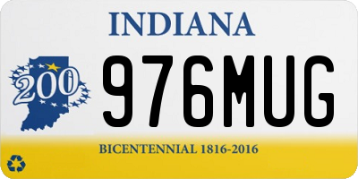 IN license plate 976MUG