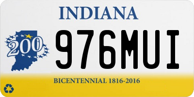 IN license plate 976MUI