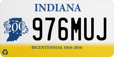 IN license plate 976MUJ