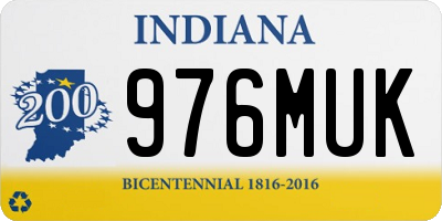 IN license plate 976MUK