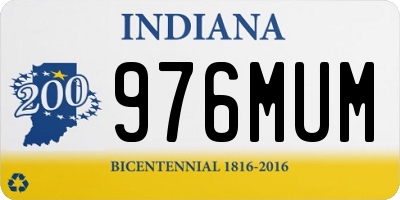 IN license plate 976MUM